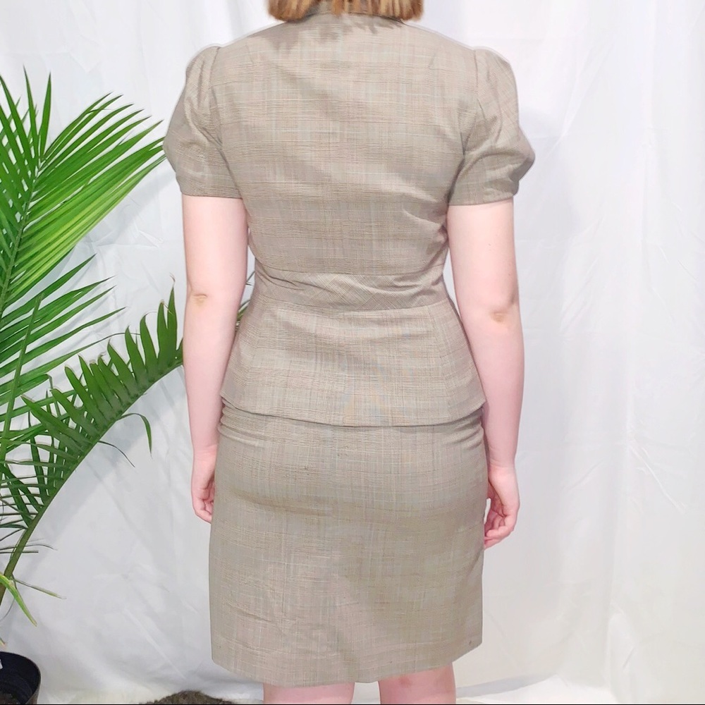 Banana Republic Grey Plaid Two-Piece Set - Picture 3 of 13